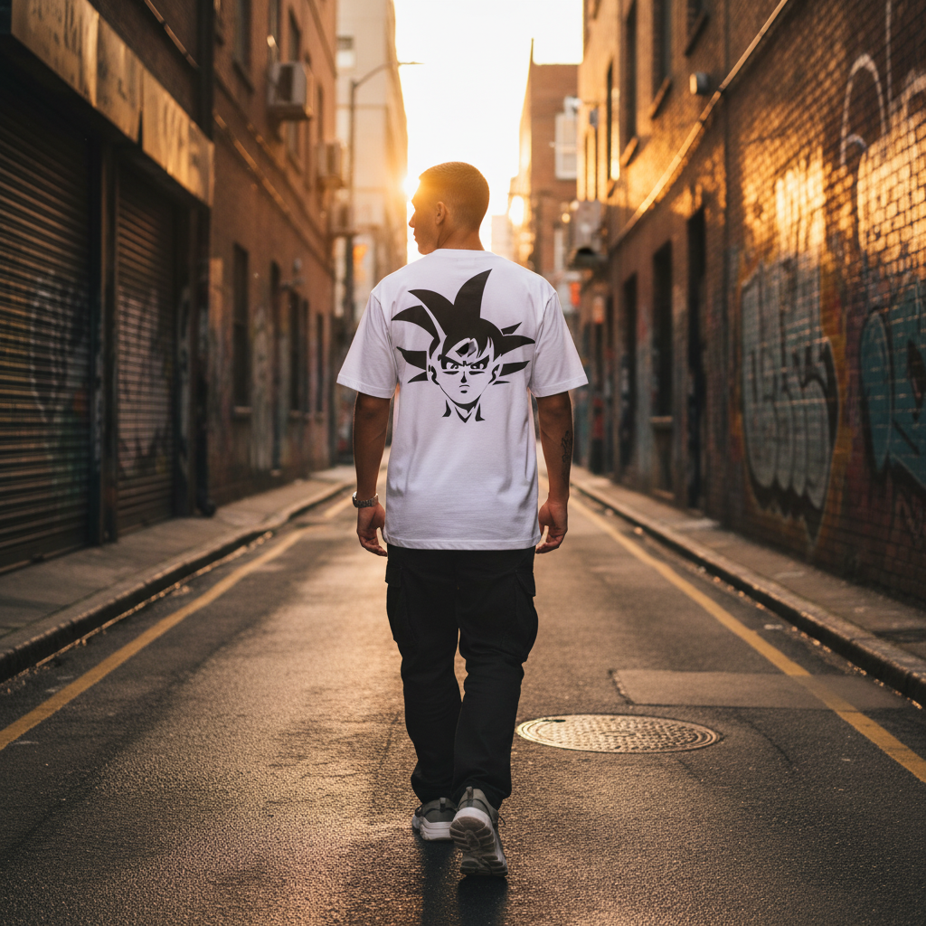 T-shirt Goku lifestyle urbain dos